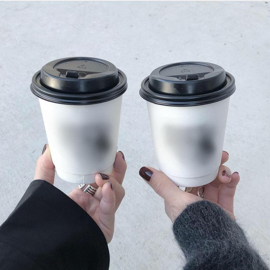 にちか即日お受け取りの方とお取り引き 90mm口径 断熱ホワイト二重12オンス 紙カップ 1000個 テイクアウト