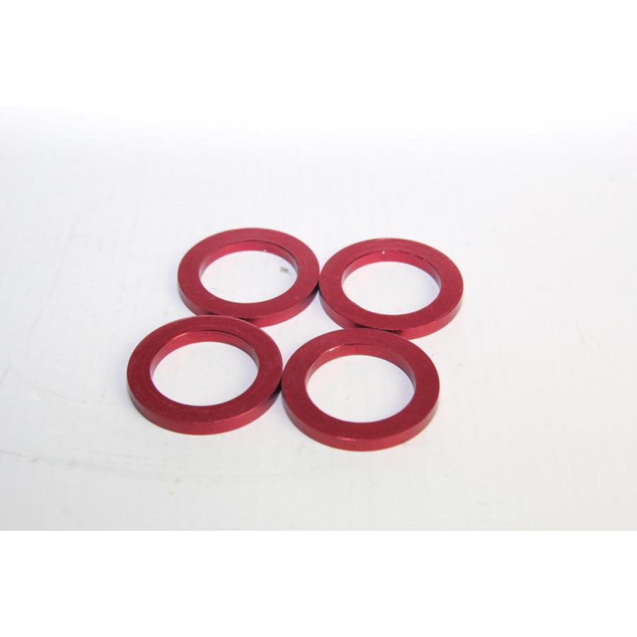 自転車　BMX BBスペーサー 059BRAND 19mm 3mm幅 RED 4枚セット　送料無料 |  | 01