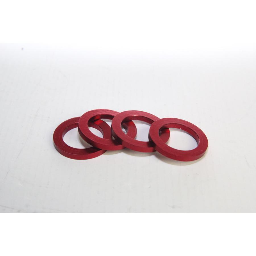 自転車　BMX BBスペーサー 059BRAND 19mm 3mm幅 RED 4枚セット　送料無料 |  | 03