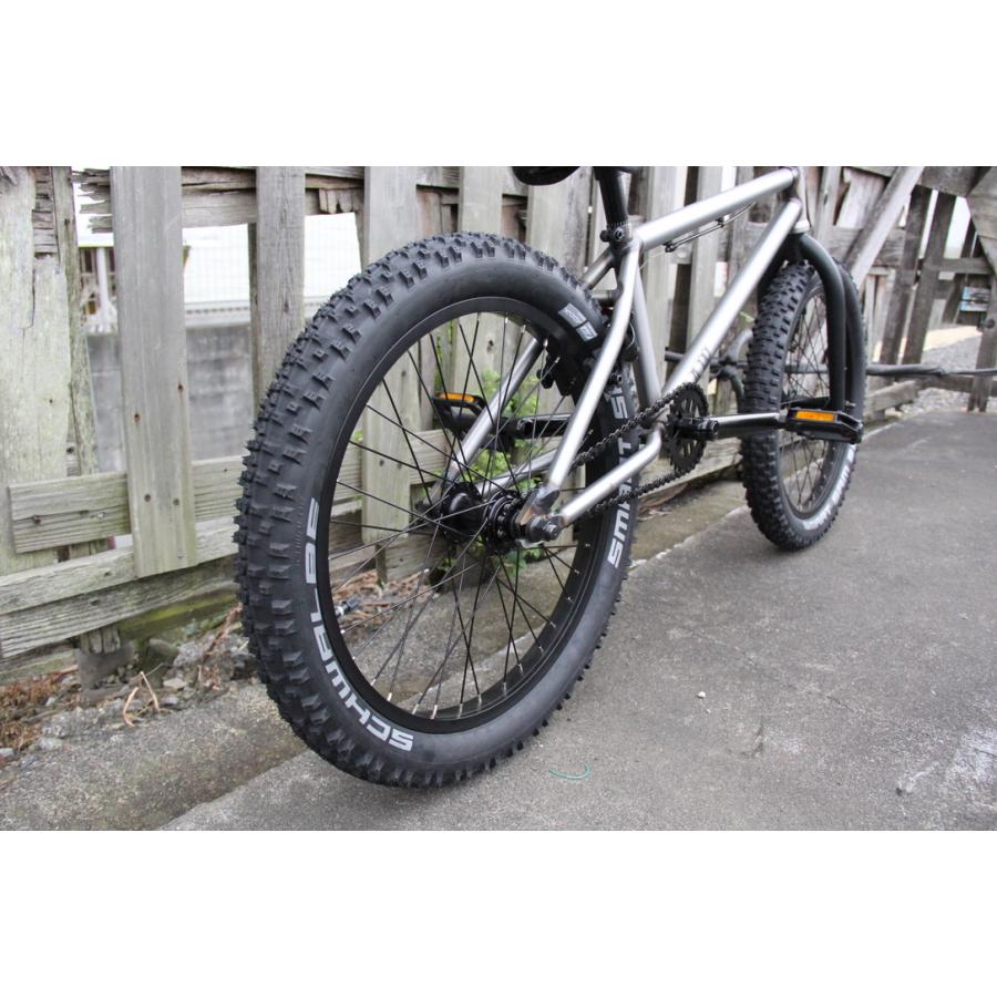 BMX 20インチ ストリート クロモリ DURCUS ONE RAW DIRTタイヤ