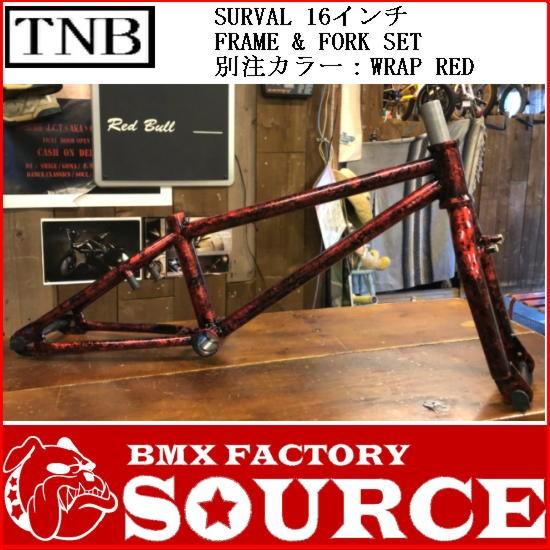 BMX16インチ用フルクロモリ フレーム&フォークセット TNB SURVAL 別注