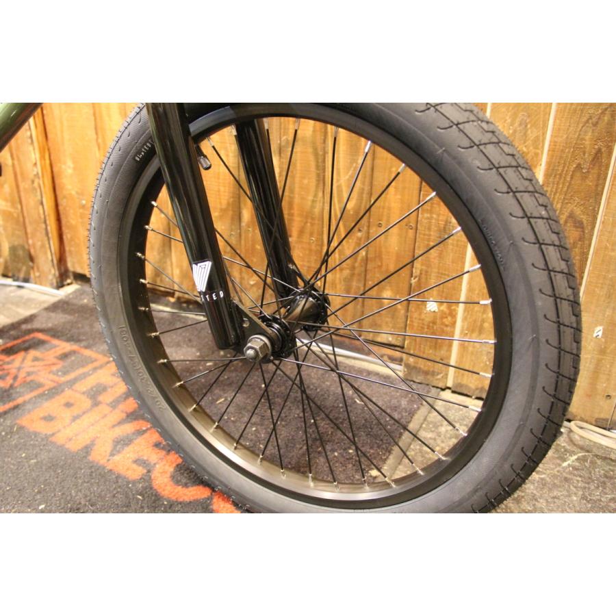 BMX 20インチ ストリート UNITED RECRUIT JR METALLIC ARMY GREEN 送料 