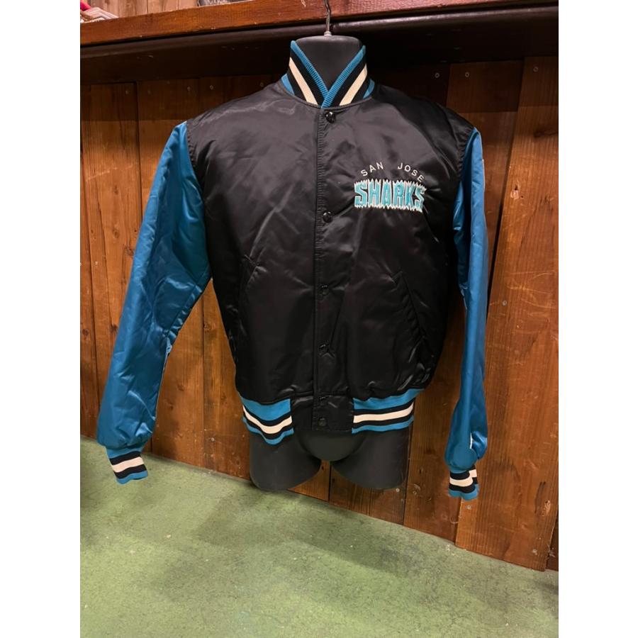 80s 古着 ヴィンテージ NHL SAN JOSE ブルゾン ブラック S 80s 古着 ヴィンテージ NHL SAN JOSE ブルゾン ブラック S