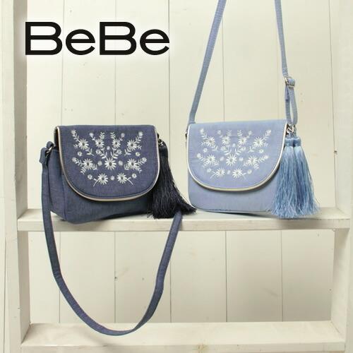 30 Off Bebe ベベ タッセル 付き 刺繍 ポシェット子供服 女の子 キッズ Bebe Bebe 鞄