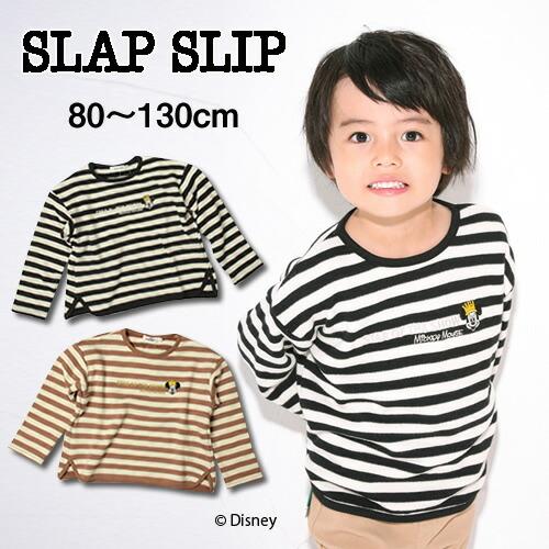 13円均一 58 Off Slapslip スラップスリップ ミッキーマウス ボーダー ガーゼ 裏毛 トレーナー 子供服 男の子 女の子 キッズ Bebe Bebe ベベ Eab 807 Bebe Shopヤフー店 通販 Yahoo ショッピング