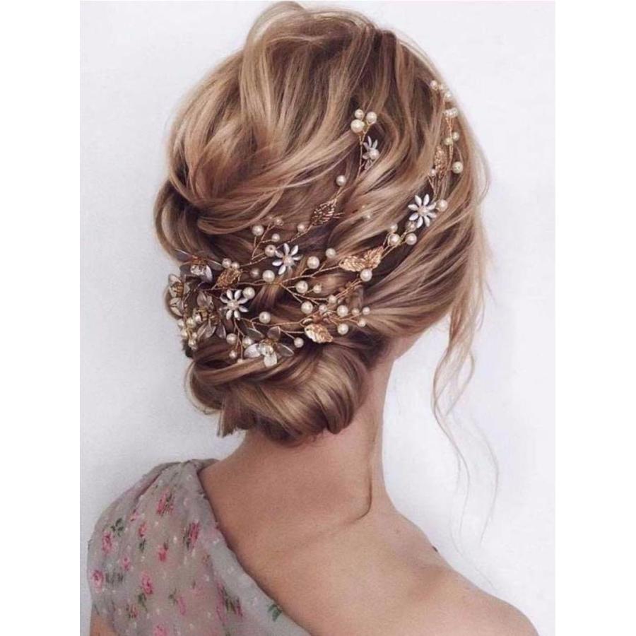 新入荷ヘアアクセサリー 小花&パール ウェディング 結婚式 前撮り 