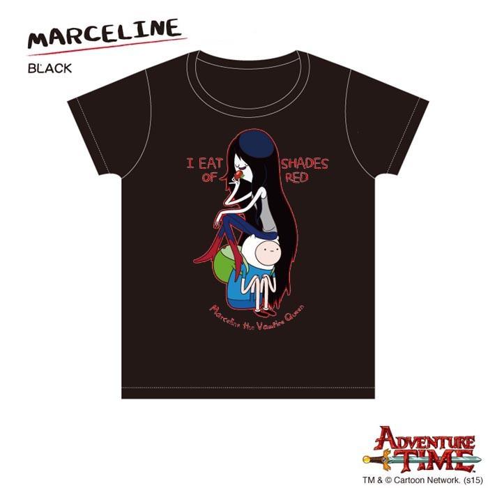 アドベンチャータイム Tシャツ マーセリン/ブラック/レディース/M