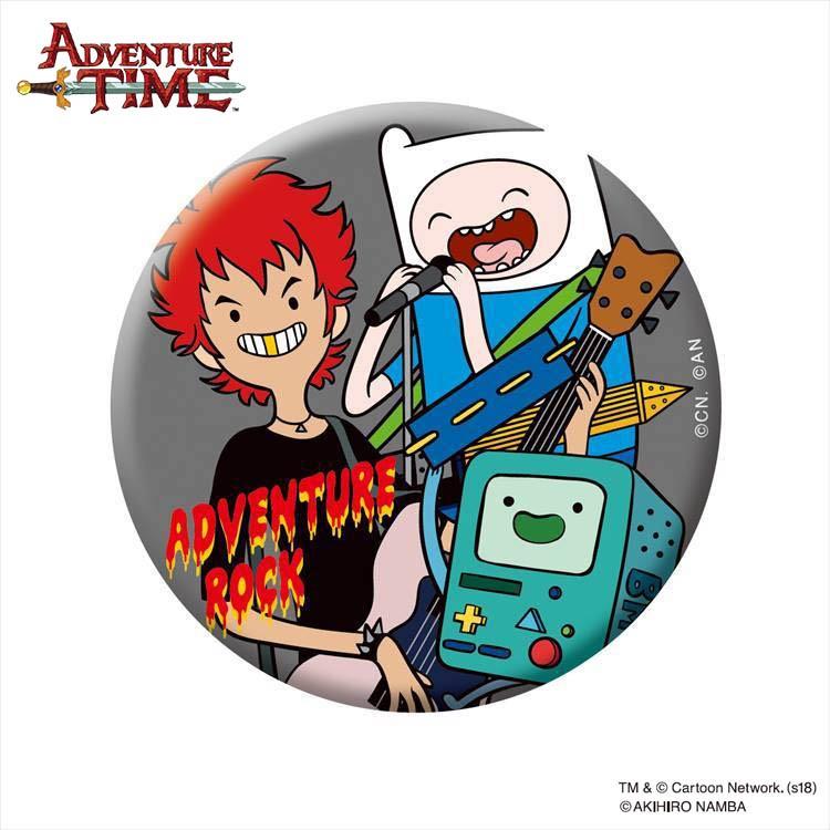 アドベンチャー・タイム 缶バッチ/ADVEVTURE ROCK A（75mm）「難波章浩