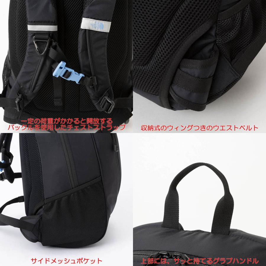 ノースフェイス キッズ リュック ラウンディ 22L 10-12歳 North Face 男の子用女の子用アウトドアブランドおしゃれカッコイイバッグ キャンプ バックパック リュ｜bnc2｜10