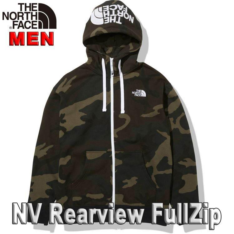 【即完売】ノースフェイス☆リアビュー パーカー ジップ　フード刺繍ロゴ　カモフラ THE NORTH FACE（ザ ノースフェイス） 超SALE 国内正規品ザ・ノース