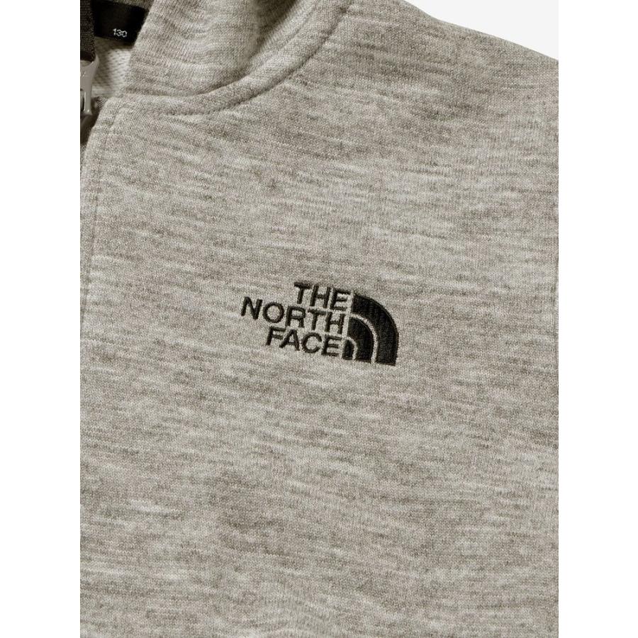 ザ・ノース・フェイス キッズ パーカー 100-150cm North Face スクエアロゴフルジップ 速乾消臭 簡単ファスナー 男の子用女の子用 長袖 無地 防寒 アウターの画像