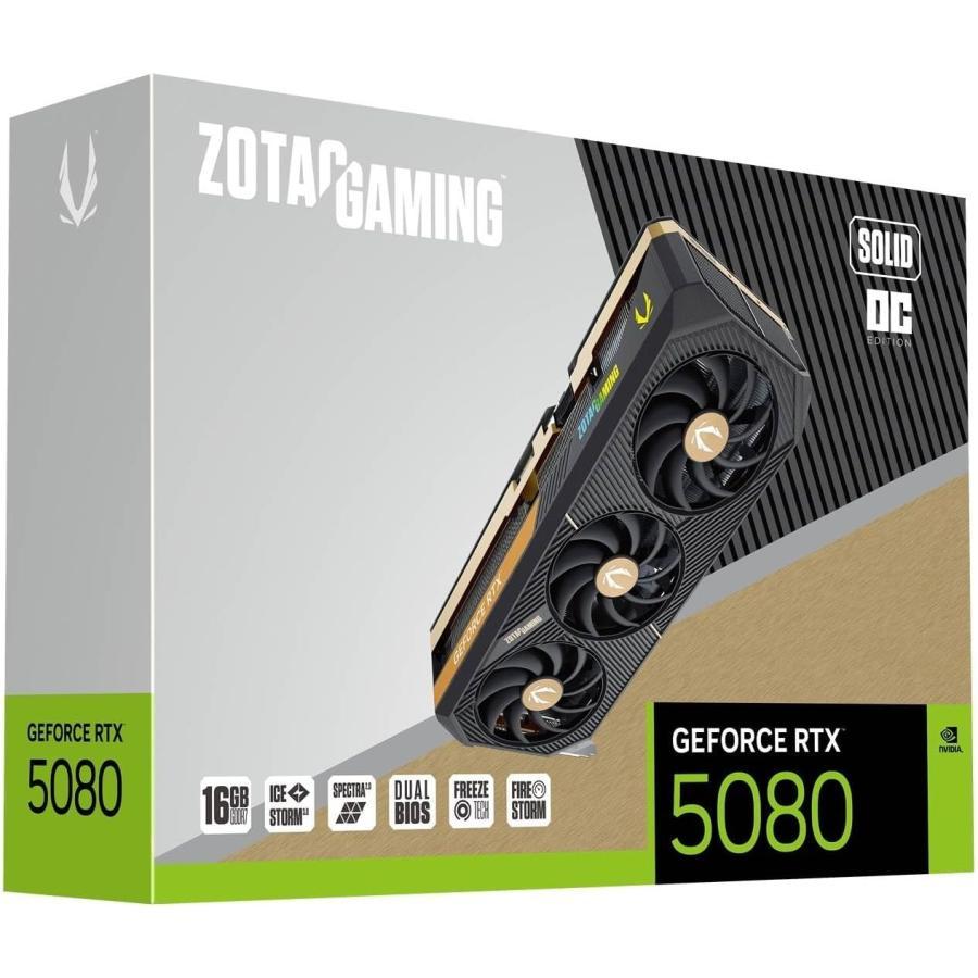 ZOTAC 【新品】【即納】 GAMING GeForce RTX 5080 SOLID OC 16GB GDDR7 