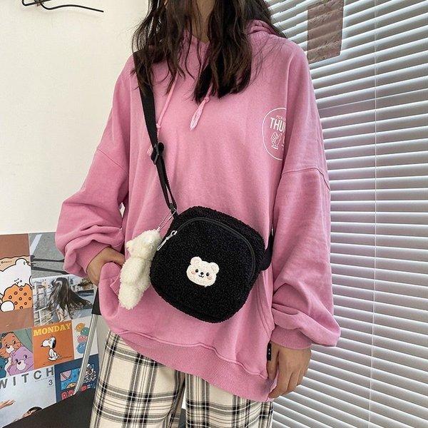 B.A.B.Y クマ型 ショルダーバッグ ピンク クマちゃん クマ くま かばん 子供 女の子 キッズ かわいい アニマル
