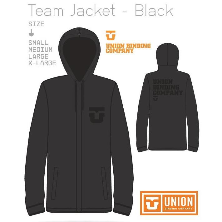 UNION BINDING 2020 ユニオン ビンディング UNION TEAM JACKET BLK ステッカー付 1960715
