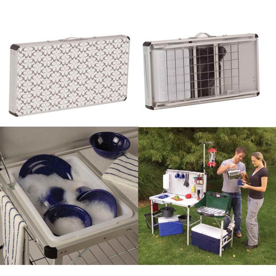 日本未発売品 COLEMAN CAMP KITCHEN DELUXE キッチンテーブル シンク付 2000003091