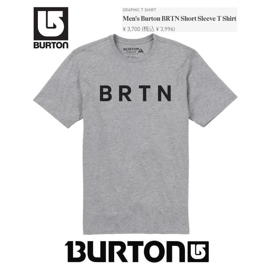 BURTON バートン 半袖 Tシャツ BRTN SS T 2018 最新 GRAY HEATHER｜boardcooker