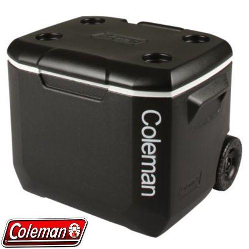 Coleman コールマン クーラーボックス 日本未発売品 60QT ホイールクーラー BLACK キャスター付き｜boardcooker｜02