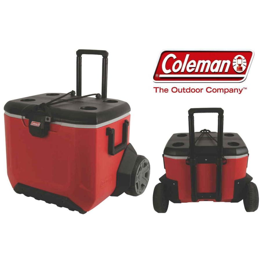 Coleman クーラーボックス コールマン 55QT RUGGED A/T WHEELED COOLER ラギッド ホイールクーラー キャスター付｜boardcooker