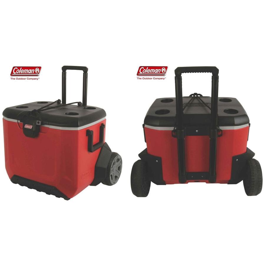 Coleman クーラーボックス コールマン 55QT RUGGED A/T WHEELED COOLER ラギッド ホイールクーラー キャスター付｜boardcooker｜04