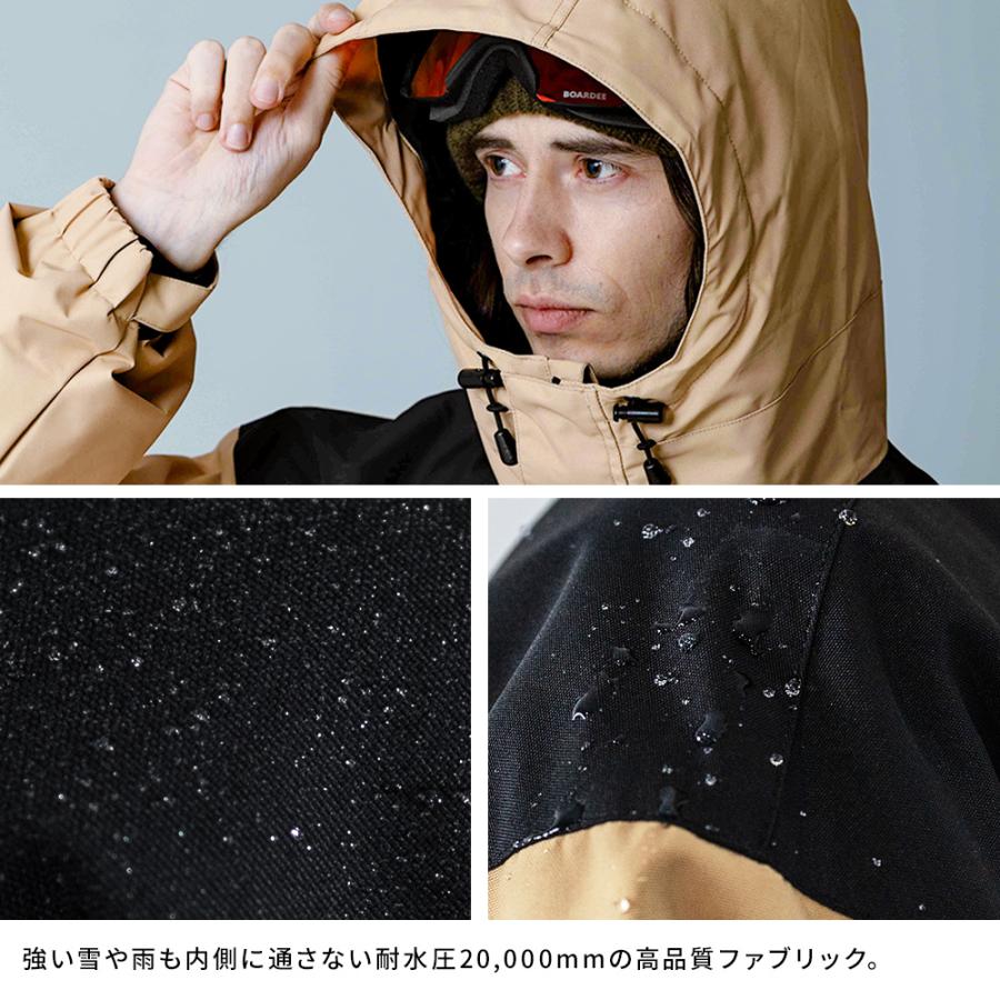 スノーボードジャケット ブラック BD24IFOT02M ボーディー BOARDEE スノボウェア メンズ ジャケット 単品 スノーボード
