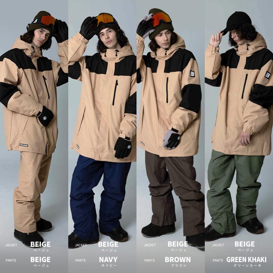 スノボウェア メンズ 上下セット スノーボードウェア BOARDEE BD24IFOT02M×OB02M ボーディー スキーウェア | BOARDEE | 10