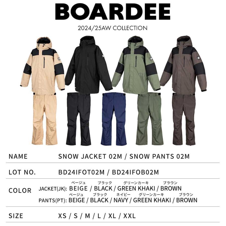 BOARDEE スノボウェア メンズ 上下セット スノーボードウェア BOARDEE