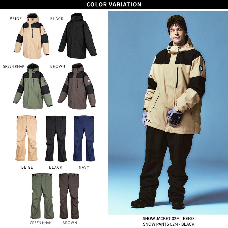 スノボウェア メンズ 上下セット スノーボードウェア BOARDEE BD24IFOT02M×OB02M ボーディー スキーウェア | BOARDEE | 08
