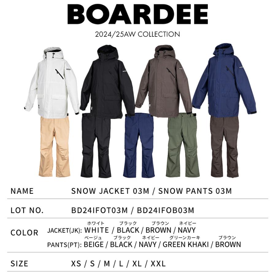 BOARDEE スノボウェア メンズ 上下セット スノーボードウェア BOARDEE