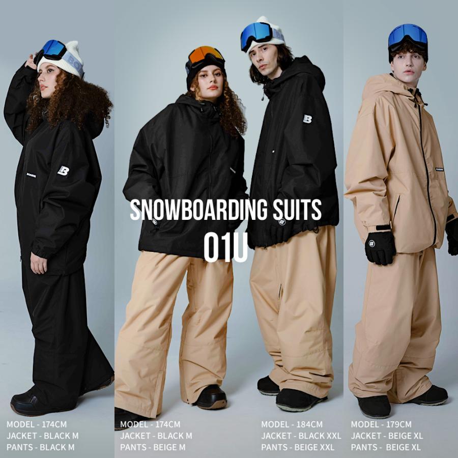 BOARDEE スノボウェア メンズ 上下セット スノーボードウェア BOARDEE