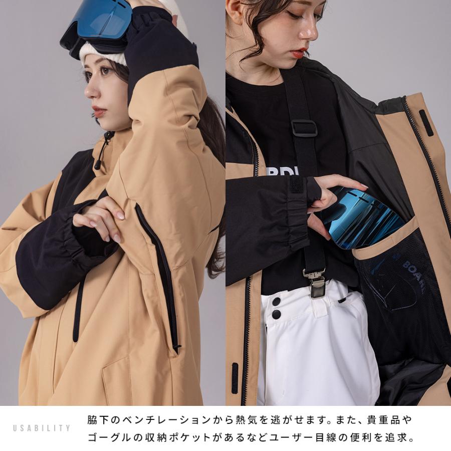 BOARDEE スノボウェア レディース 上下セット スノーボードウェア