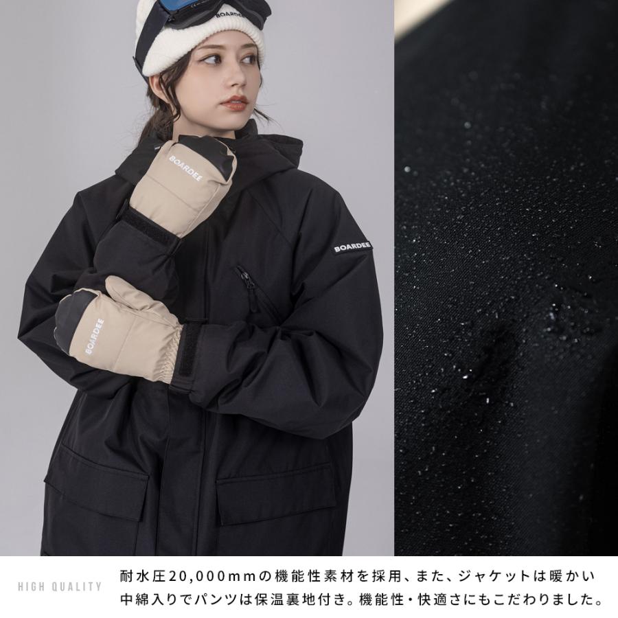 BOARDEE スノボウェア レディース 上下セット スノーボードウェア