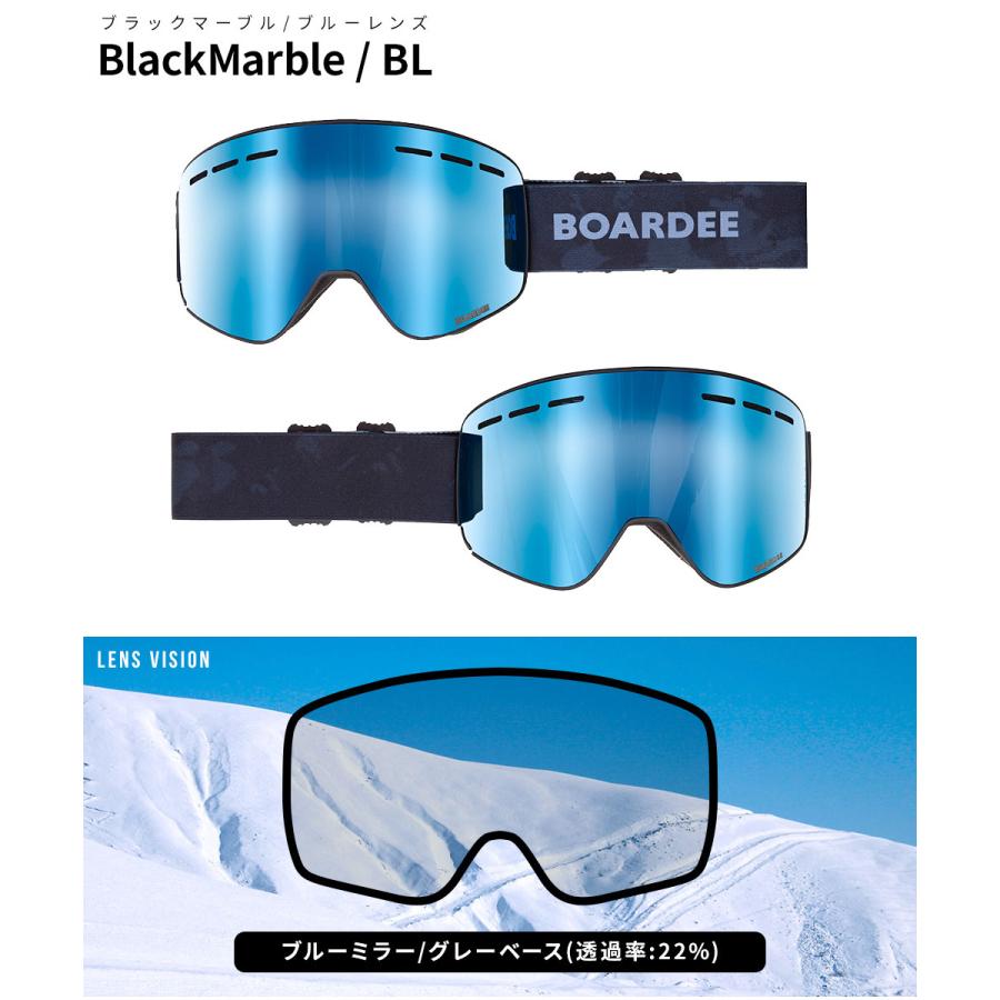 スノボ ゴーグル メンズ レディース  スノーボード BOARDEE GG03 B ボーディー | BOARDEE | 14