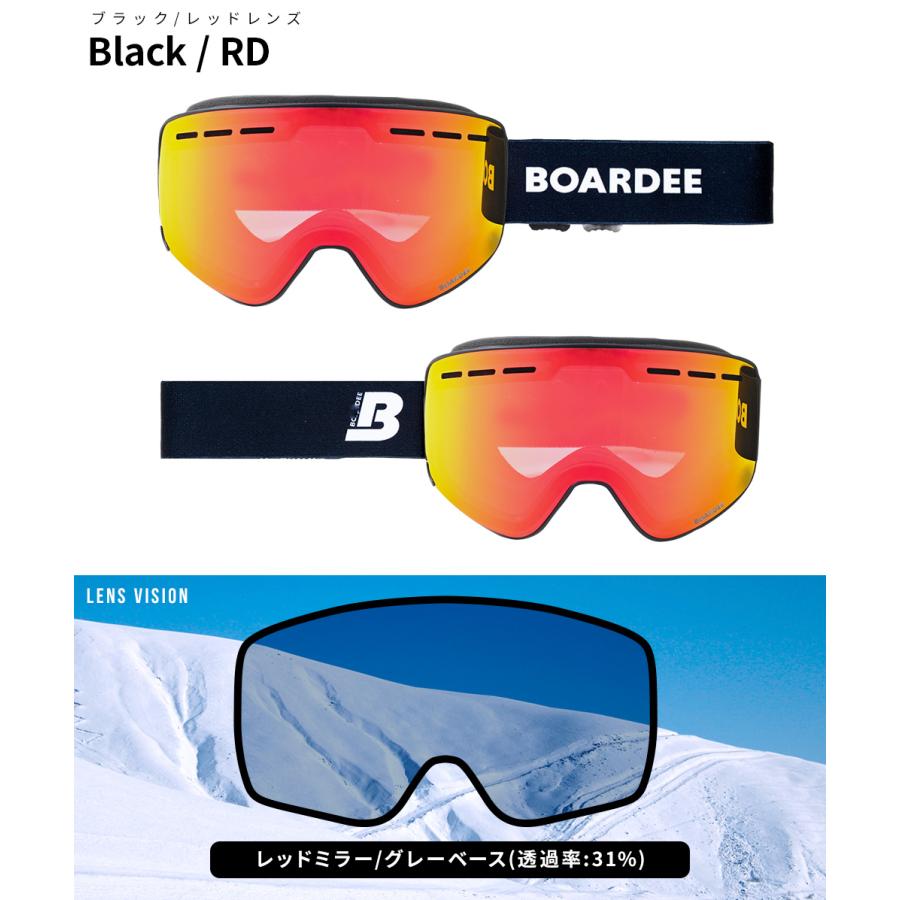 BOARDEE スノボ スキーゴーグル メンズ レディース スノーボード