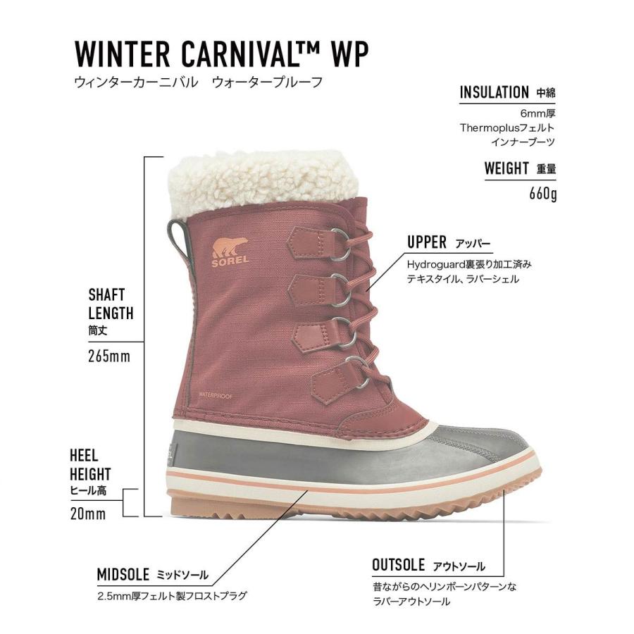 SOREL ソレル スノーシューズ レディース＜2025＞NL5175 / ウィンターカーニバル ブーツウォータープルーフ_11