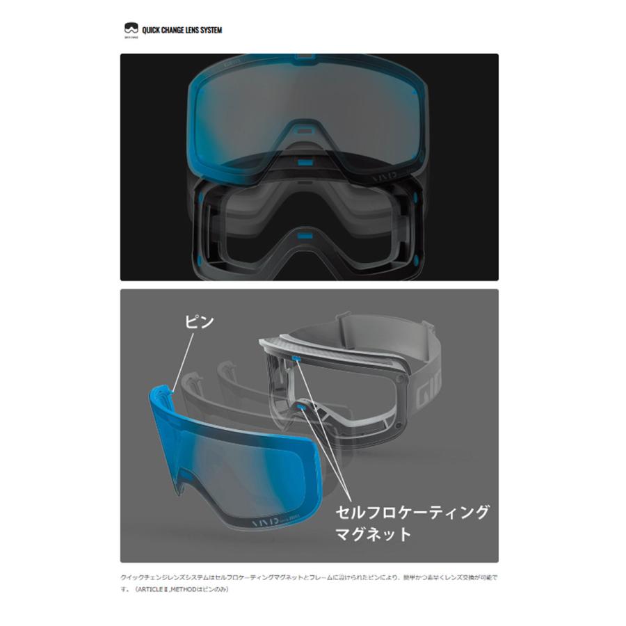 GIRO ジロ スノボゴーグル メンズ レディース＜2026＞Axis AF / アクシス アジアンフィット/ASIAN FIT 眼鏡・メガネ対応 スペアレンズ付 ミラー 日本正規品 | GIRO | 09
