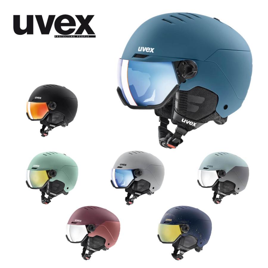 UVEX ウベックス スノボヘルメット レディース＜2026＞566262 / uvex wanted visor【眼鏡対応】【ミラー】 日本正規品 | UVEX