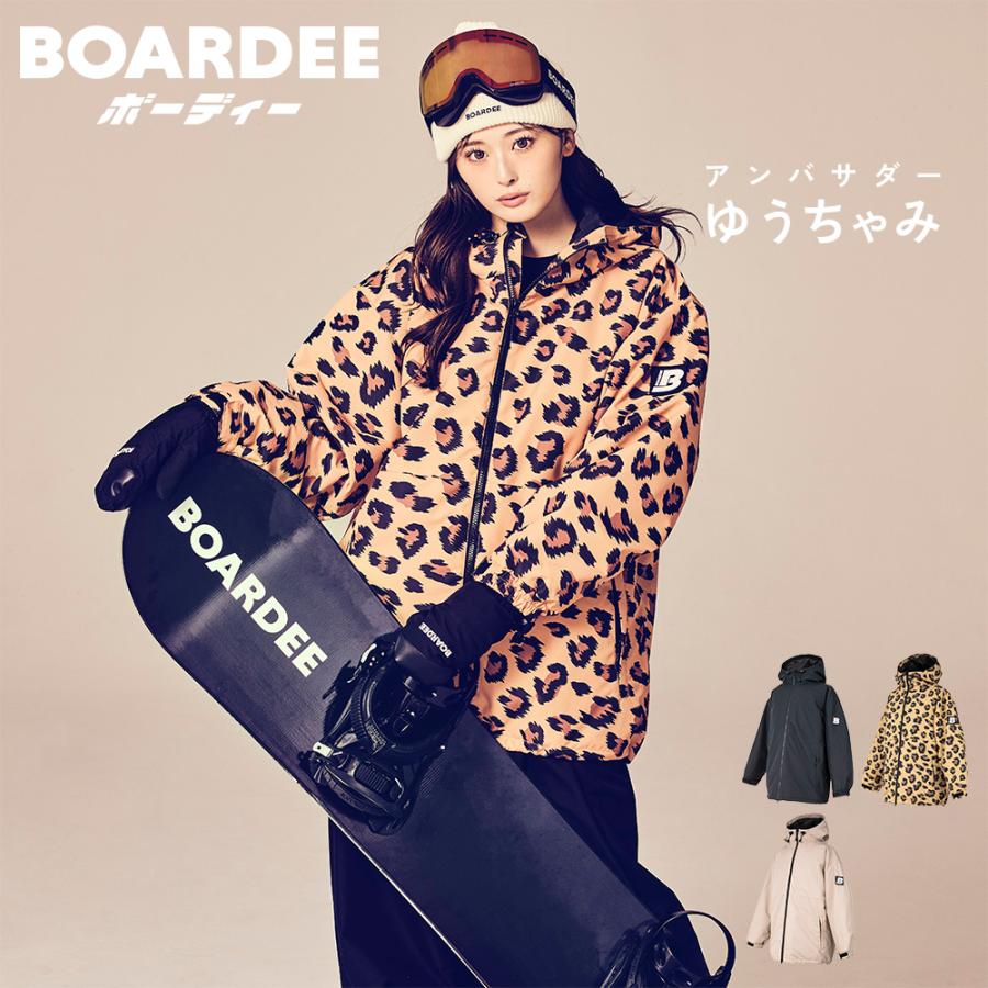 スノボウェア レディース ジャケット 単品 スノーボードウェア BOARDEE BD25JFOT43W ボーディー オーバーサイズ スキーウェア | BOARDEE