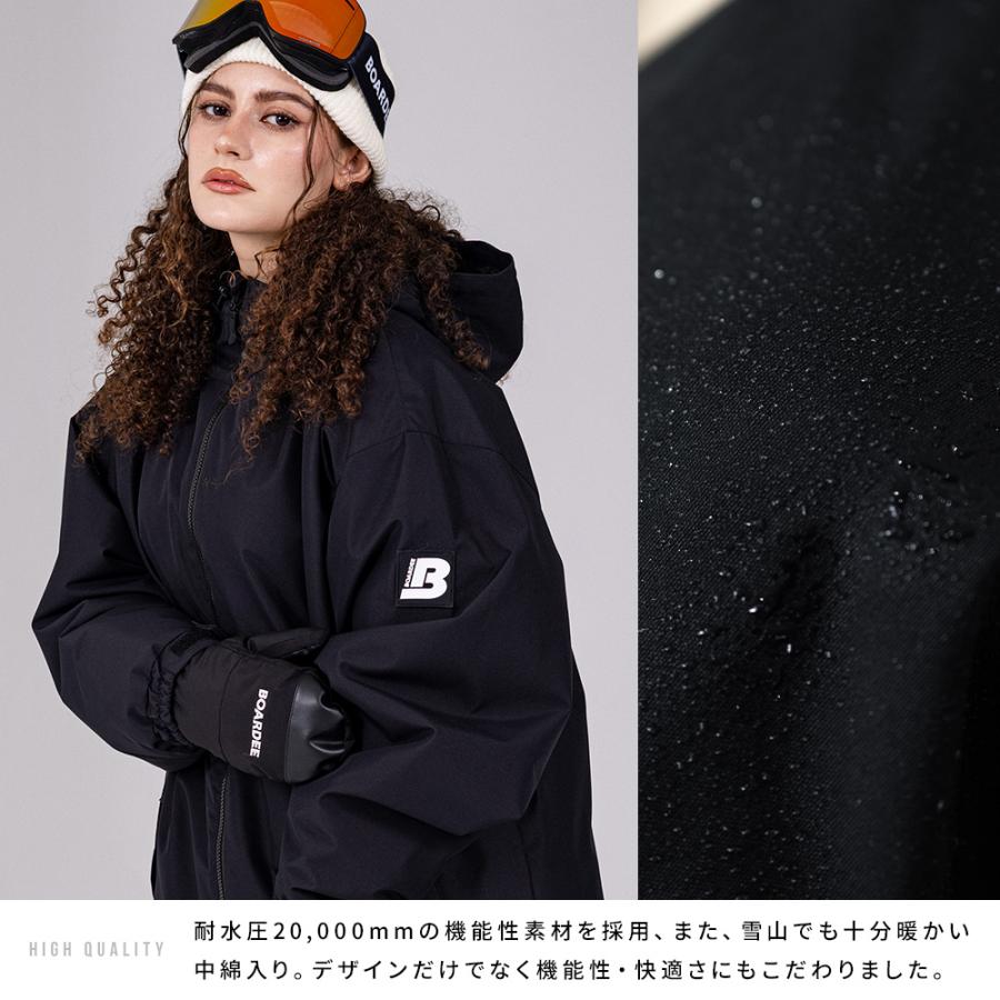 スノボウェア レディース ジャケット 単品 スノーボードウェア BOARDEE BD25JFOT43W ボーディー オーバーサイズ スキーウェア | BOARDEE | 08