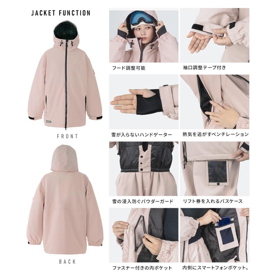 BOARDEE スノボウェア レディース 上下セット スノーボードウェア