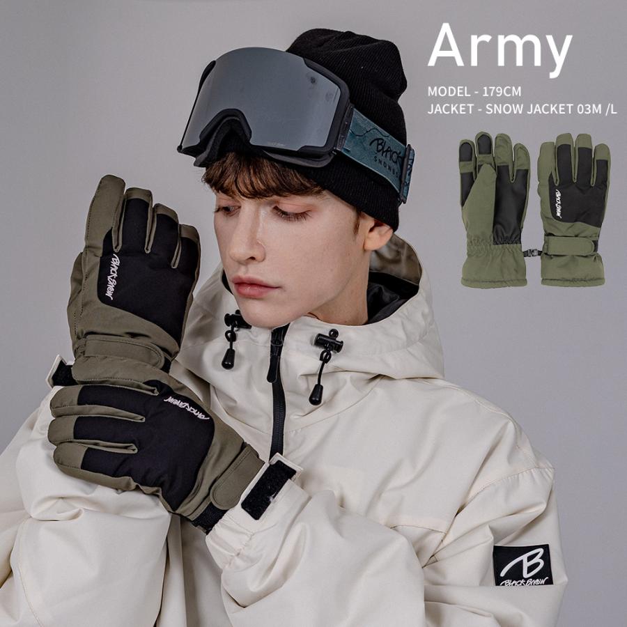 スノボ グローブ メンズ スノーボード BLACKSNOW BS25HFGL01M ブラックスノー ５本指 | BLACK SNOW | 11