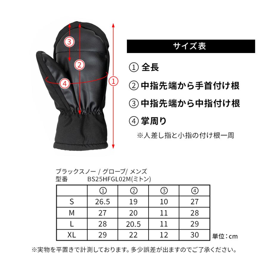 スノボ スキーグローブ メンズ スノーボード BLACKSNOW BS25HFGL02M ブラックスノー ミトン ユニセックス レディース | BLACK SNOW | 10