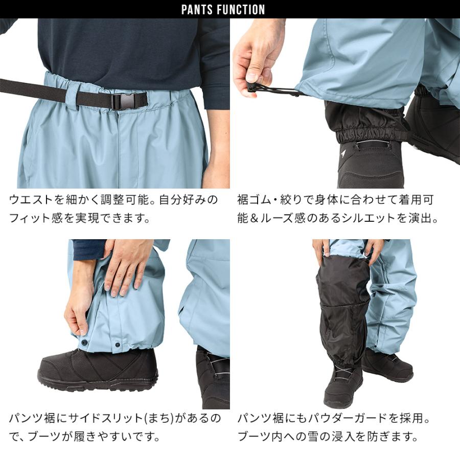 ブラック スノーボードパンツ ウエスト調整可能 BLACK SNOW スノボウェア メンズ パンツ 単品 スノーボードウェア