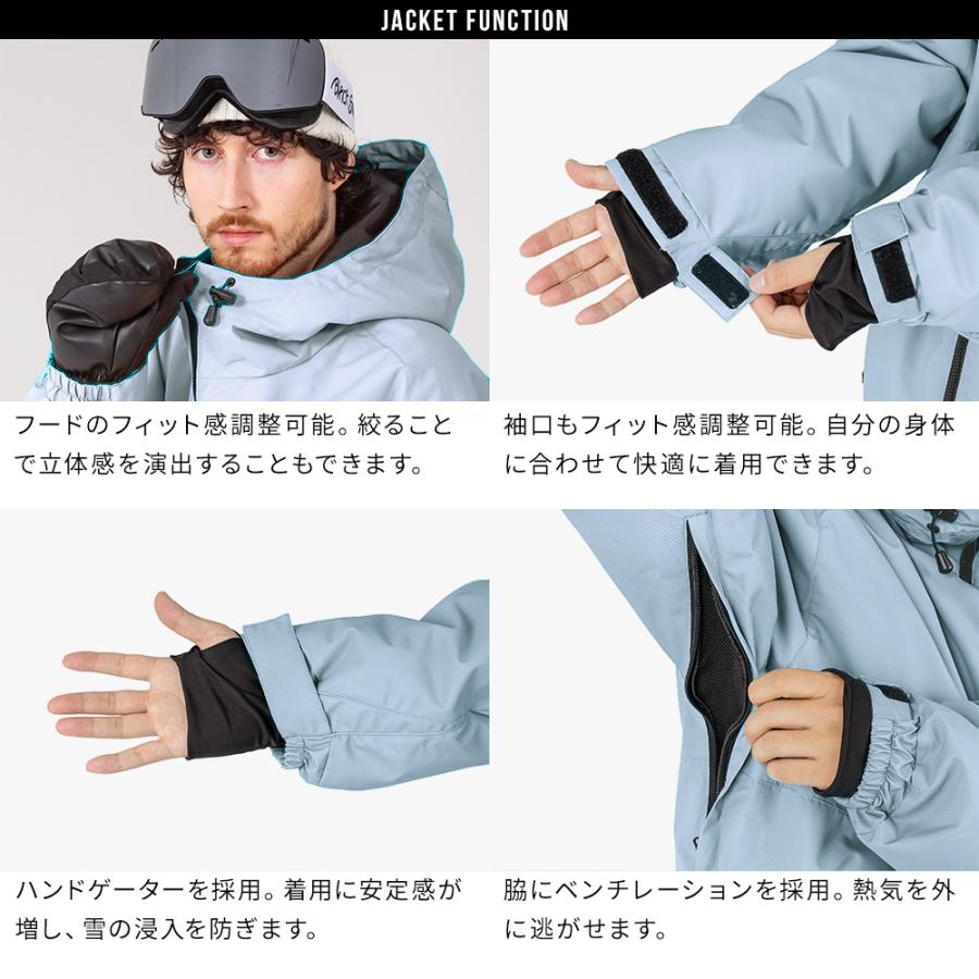 スノボウェア メンズ ジャケット 単品 スノーボードウェア BLACKSNOW BS25JFOT04M ブラックスノー オーバーサイズ スキーウェア | BLACK SNOW | 15