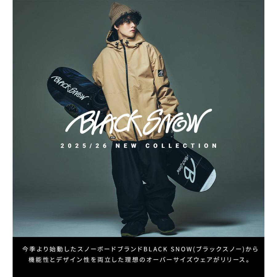 スノボウェア メンズ ジャケット 単品 スノーボードウェア BLACKSNOW BS25JFOT04M ブラックスノー オーバーサイズ スキーウェア | BLACK SNOW | 08