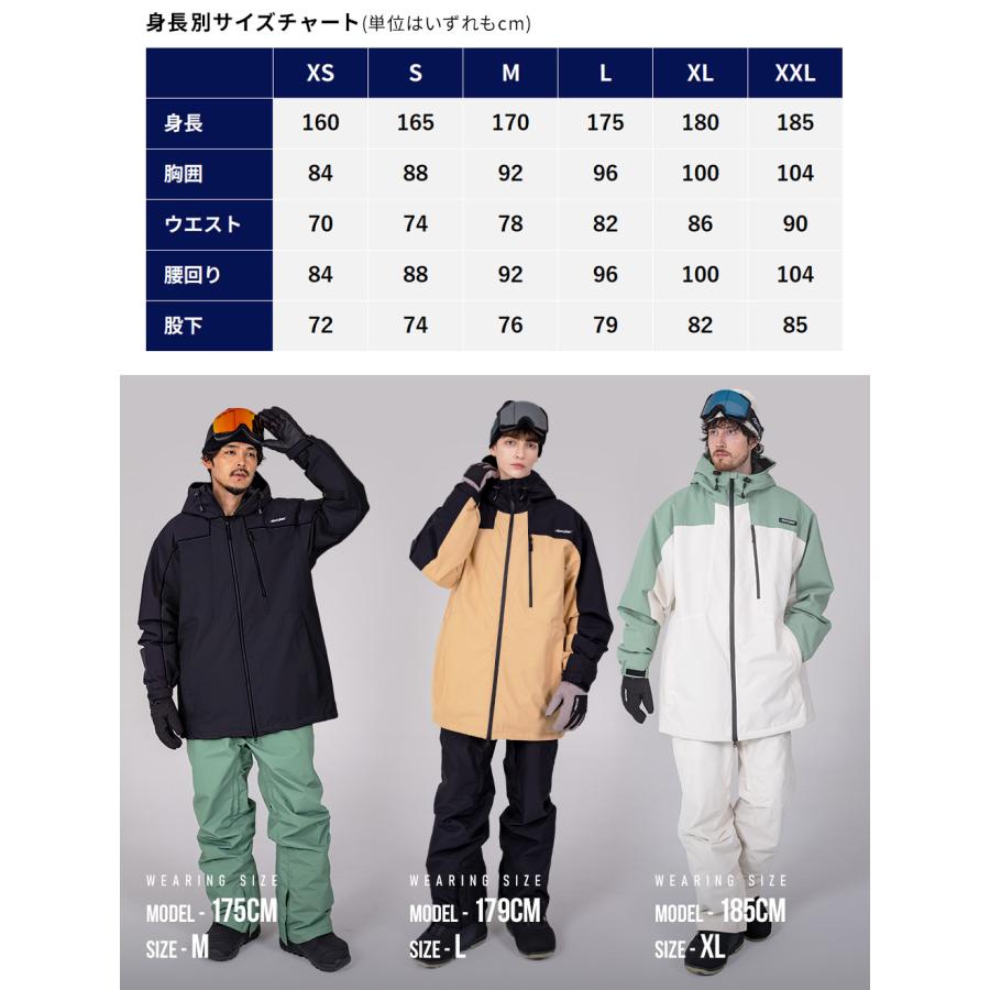 BLACK SNOW スノボウェア メンズ 上下セット スノーボードウェア 耐水