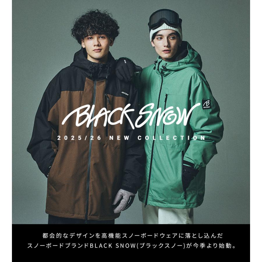 スノボウェア メンズ 上下セット スノーボードウェア 耐水20,000mm BLACKSNOW OT02M×BS25JFOB02M ブラックスノー スキーウェア | BLACK SNOW | 24