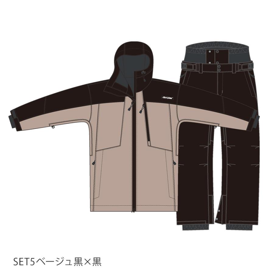 スノボウェア メンズ 上下セット スノーボードウェア 耐水20,000mm BLACKSNOW OT02M×OB02M ブラックスノー スキーウェア | BLACK SNOW | 06