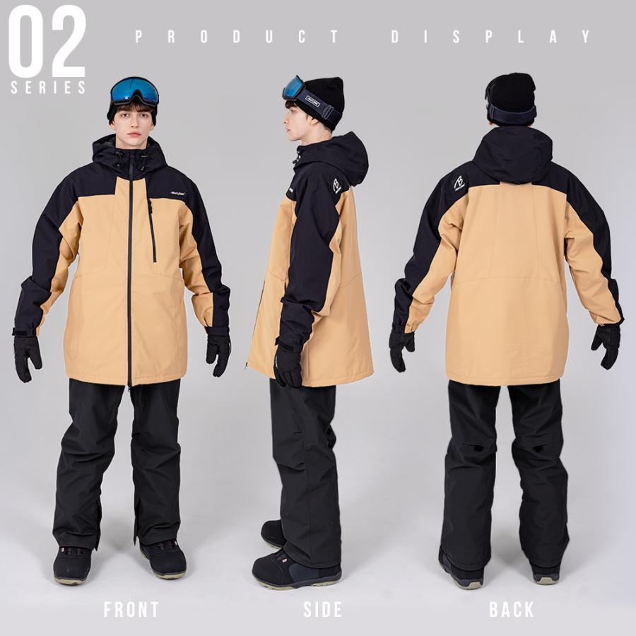 スノボウェア メンズ 上下セット スノーボードウェア 耐水20,000mm BLACKSNOW OT02M×BS25JFOB02M ブラックスノー スキーウェア | BLACK SNOW | 37