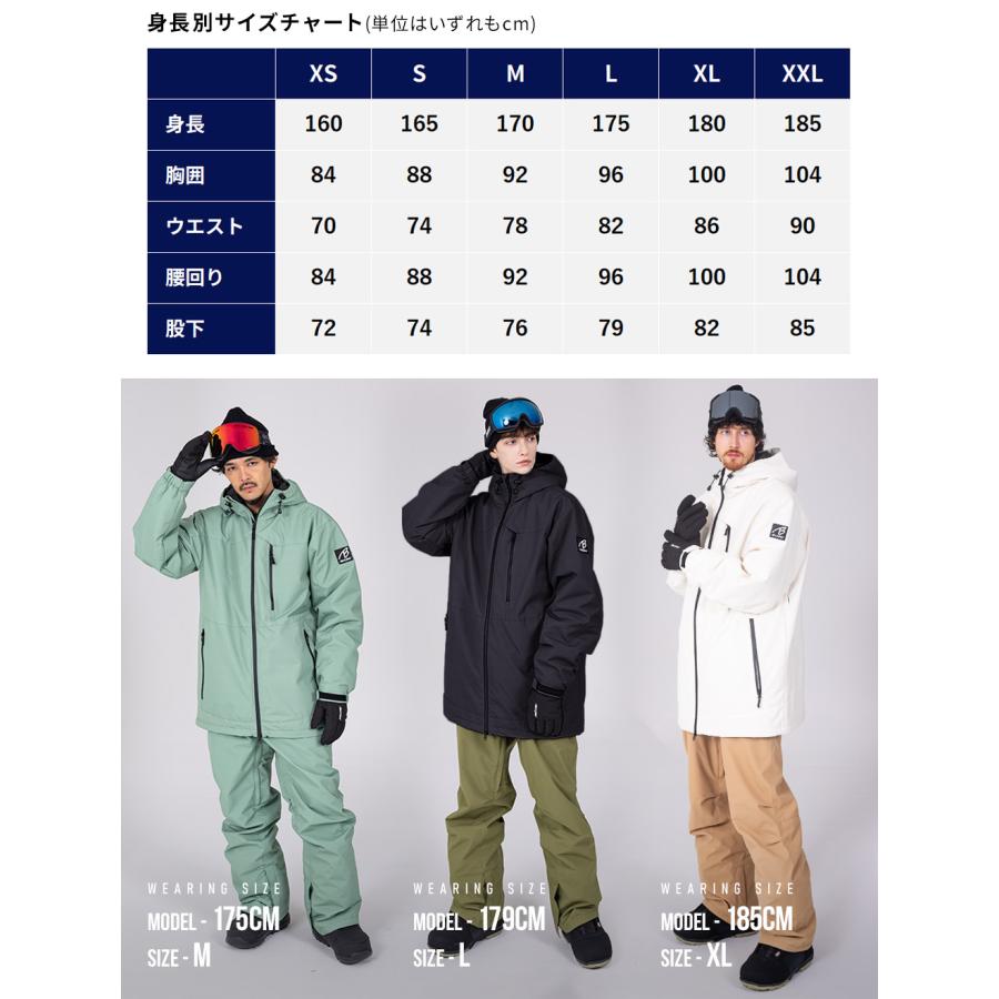 BLACK SNOW スノボウェア メンズ 上下セット スノーボードウェア