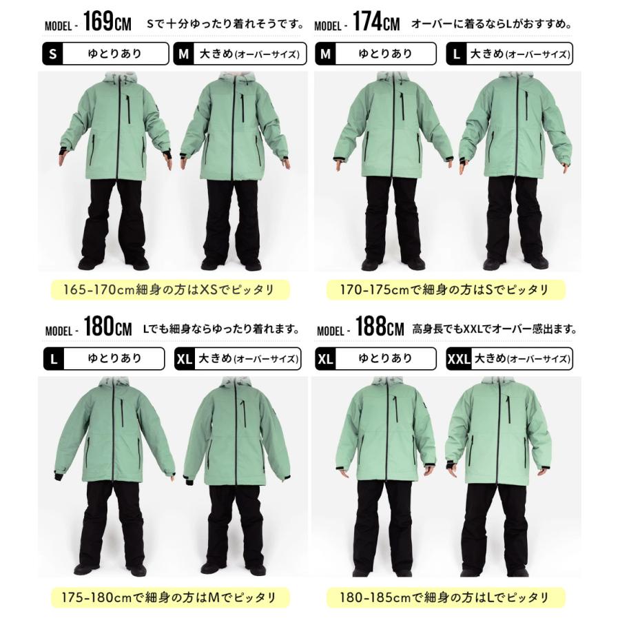 BLACK SNOW スノボウェア メンズ 上下セット スノーボードウェア